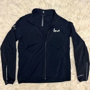 lululemon athletica Black 'Love' Lightweight Zip Jacket Windbreaker Size Medium